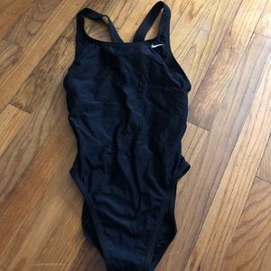 Black one piece speedo bathing suit